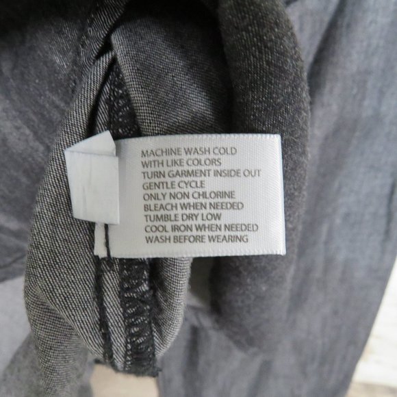 U.S. Polo Assn.* Women's‎ Button Down Long Sleeve Size Medium Black/Gray - Picture 5 of 10